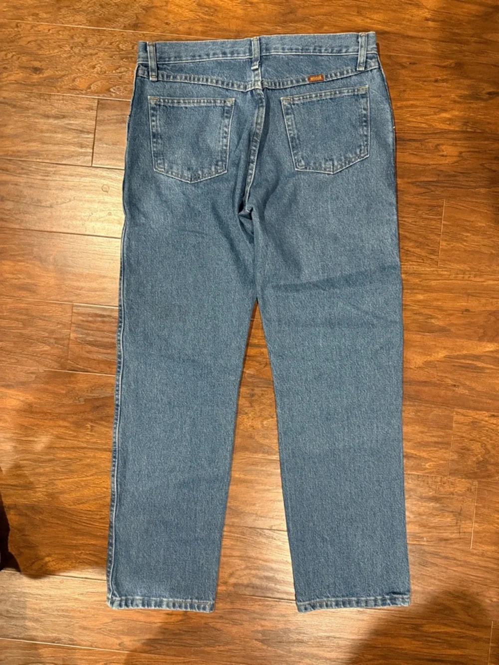 Rustler Men's Classic Medium Blue Straight Jeans 31x30